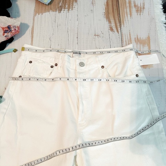 AGOLDE RILEY Crop High Rise Straight Size 30  SLANT - Picture 10 of 13